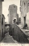 CPA Menton Rue Du Vieux Château