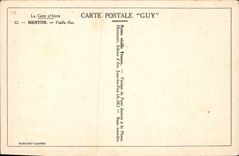 CPA Menton Vieille Rue