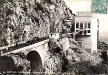 CPSM Menton Frontiere Franco Italienne Port St Louis douane