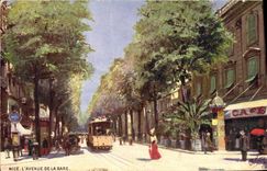 CPA Nice L'Avenue De La Gare