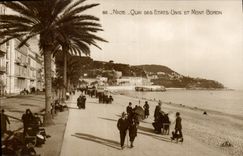 CPA Nice Quai Des Etats Unis Et Mont Boron