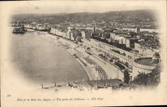 CPA Nice Et La Baie Des Anges Vue Prise Du Château