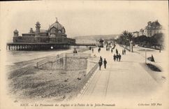 CPA Nice La Promenade Des Anglais Et Le Palais De La Jetee Promenade