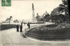 CPA Nice Le Monument Du Centenaire Et La Jetee Promenade