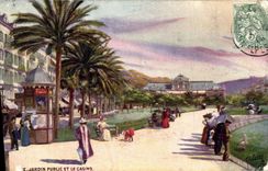 CPA Nice Jardin Public Et Le Casino