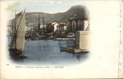CPA Nice Tarlane Entront Au Port