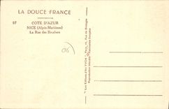 CPA Nice La Rue Des Bouchers