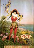 CPSM Nice carnaval 1922