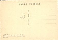CPSM Nice Des Jardins Theodore De Banville avenue jean Lorrain