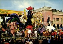 CPSM Nice Carnaval centenaire Chantecler 1938