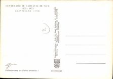 CPSM Nice Carnaval centenaire Chantecler 1938