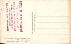 CPA Peira Cava La Chaine Des Alpes