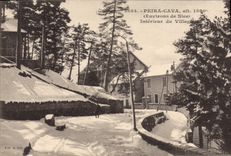 CPA Peira Cava Nice Interieur Du Village