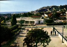 CPSM Roquebrune Cap Martin Jeux De Boules Et Les restaurants PTT