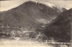 CPA St Martin Vesubie Vue Generale Vallee De La Vesubie