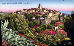 CPA St Paul De Vence Vue Generale