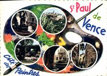 CPSM SAINT-PAUL-de-VENCE cité des peintres