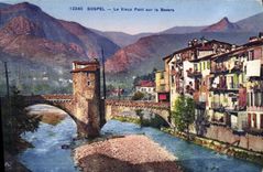 CPA SOSPEL vieux pont sur la Bevera