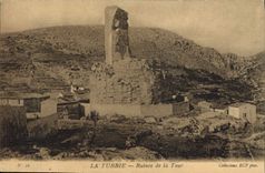 CPA LA TURBIE ruines de la tour
