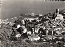 CPSM LA TURBIE vue générale et vue sur Monaco