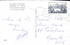 CPA VALBERG hôtel blanche-neige et le grand châlet