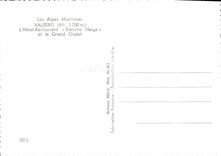 CPSM VALBERG hôtel restaurant blanche-neige et le grand châlet