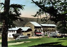 CPSM VALBERG hôtel les mélèzes et le châlet canadien