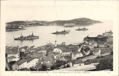 CPA VILLEFRANCHE-sur-MER vue générale et cap ferrat