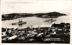 CPA VILLEFRANCHE-sur-MER panorama vu du Mont Boron