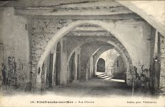 CPA VILLEFRANCHE-sur-MER rue obscure