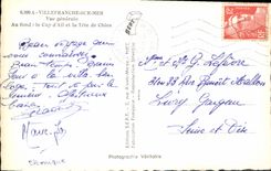 CPA VILLEFRANCHE-sur-MER vue générale