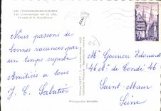 CPSM VILLEFRANCHE-sur-MER vue générale la rade