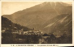 CPA SAINT-MARTIN-VESUBIE vue générale