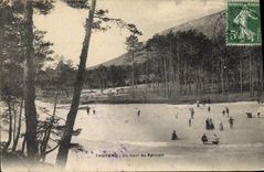 CPA THORENC un coin du patinoir