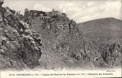 CPA GOURDON chemin du paradis