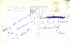 CPA CASTILLON-le-NEUF entrée du village