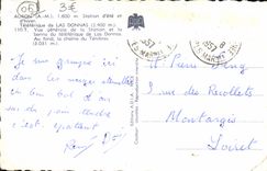 CPA AURON vue générale et la Benne téléférique de LAS DONNAS