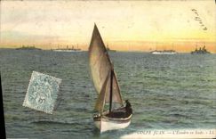 CPA GOLFE JUAN escadre en rade voilier