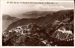 CPA EZE moyenne corniche prise de Belle-Vue