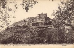 CPA EZE à travers les oliviers