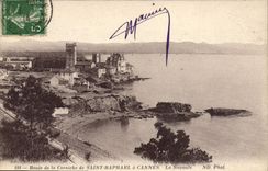 CPA route de la corniche de SAINT-RAPHAEL à CANNES LA NAPOULE