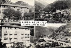 CPA SAINT-DALMAS-DE-TENDE vues génrales maison de repos ALPES-AZUR 750