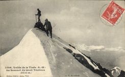CPA vallée de la Tinée sommet du mont Ténibres