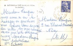 CPA SAINT-ETIENNE-DE-TINEE clocher