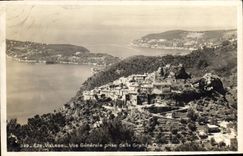 CPA EZE village vue générale prise de la grande corniche