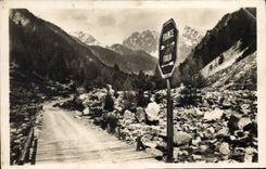 CPA SAINT-MARTIN-VESUBIE route du Boréon frontière franco-italienne