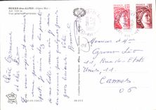 CPSM BERRE-les-ALPES vue générale aérienne
