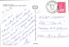 CPSM SAORGE la roya et vue générale du village