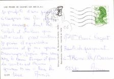 CPSM CAGNES-sur-MER une pensée