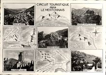 CPSM circuit dans le Mentonnais PEILLE SAINTE AGNES GORBIO LA TURBIE MENTON